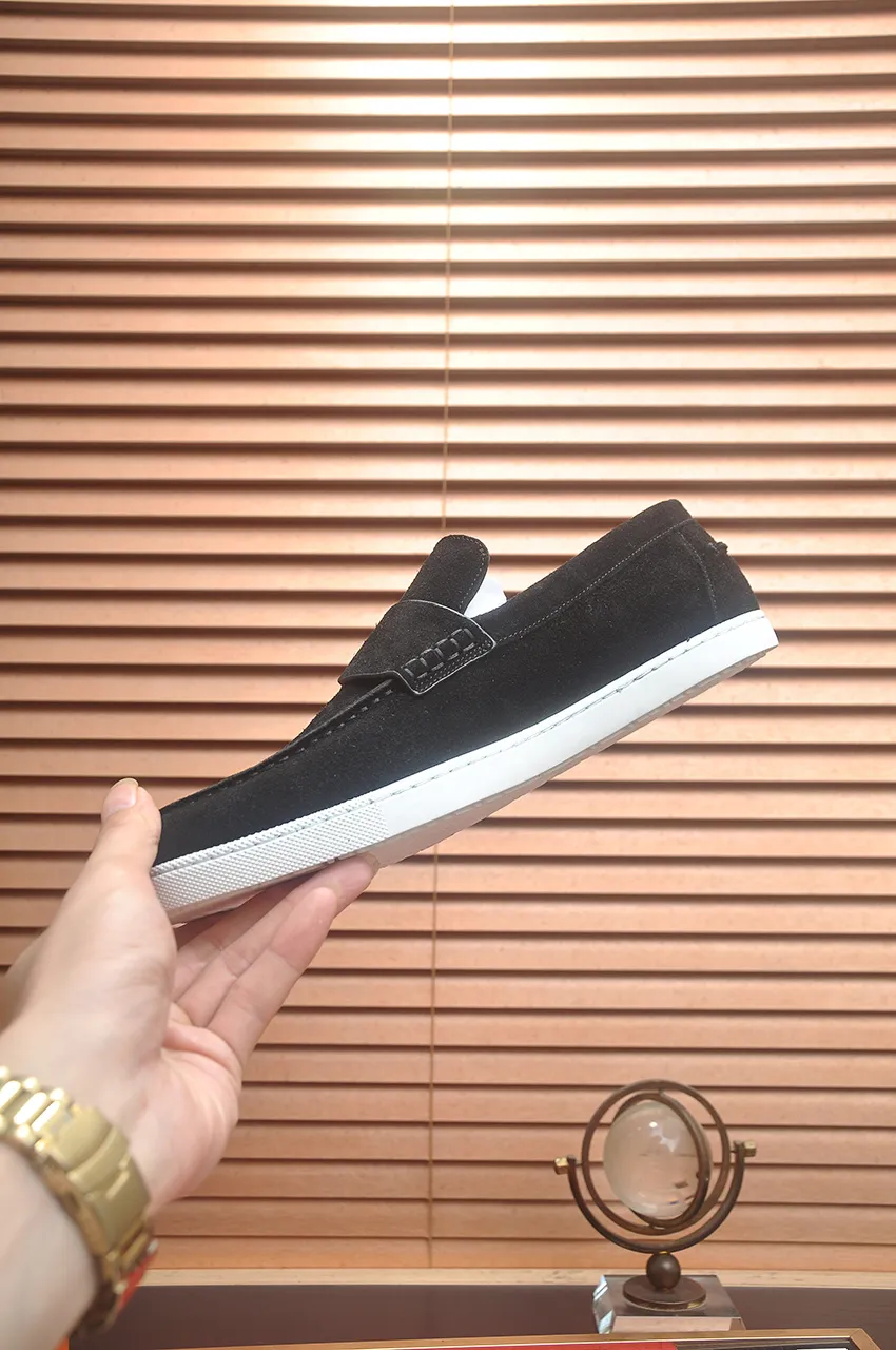 Men's Men's Shoes💰560💶[[HERMES]] (High-end Niuli) New 🍀 HERMES - top version of Hermès classic casual leather shoes! Made of imported original cowhide, the inner top layer is comfortable cowhide lining! Original wear-resistant rubber outsole! High quality products! Code number 39-45 (45 customized)